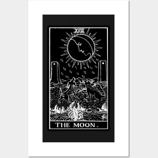 XVIII. The Moon Tarot Card | Obsidian and Pearl Posters and Art